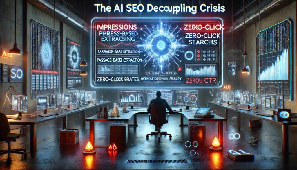 The Great Decoupling: AI Overviews Kill Zero Click SEO Traffic