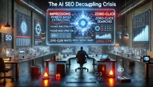 The Great Decoupling: AI Overviews Kill Zero Click SEO Traffic